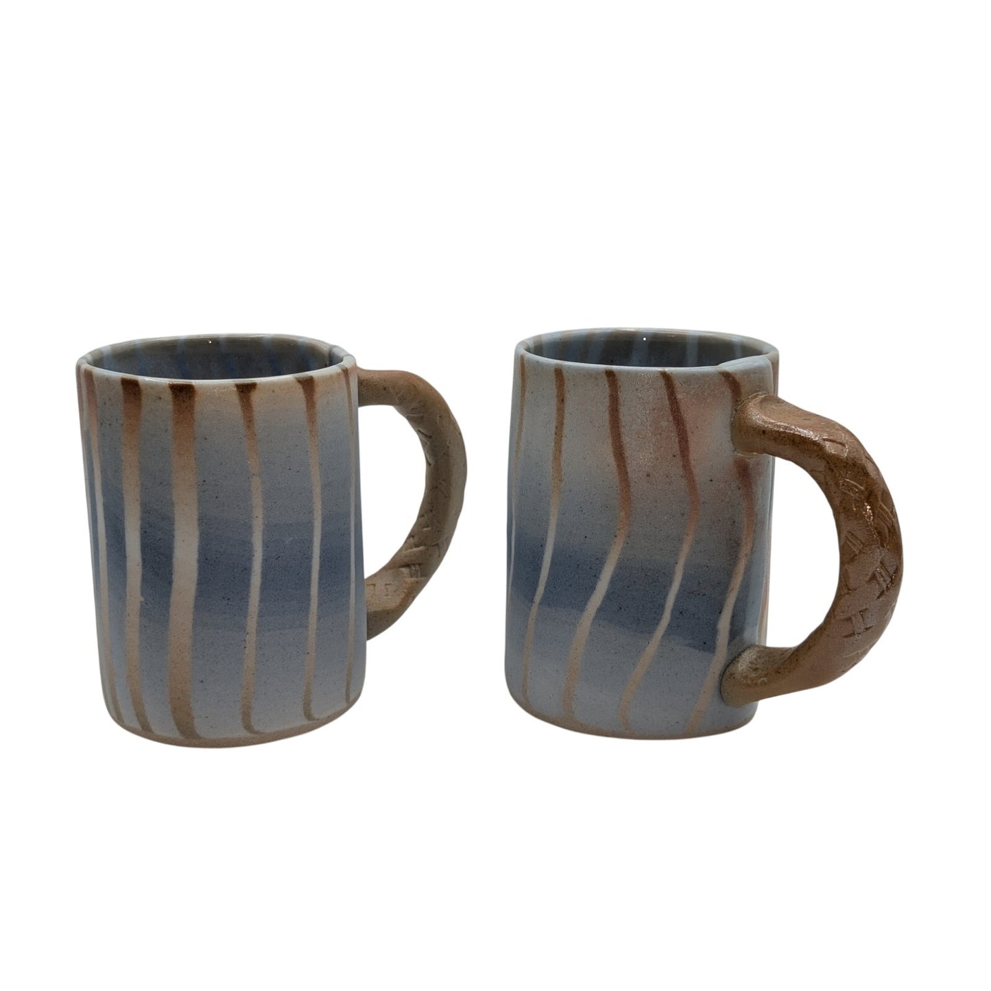 Siegele & Haley Buzzard Mountain Handcrafted Pottery Line Set of Two Mugs