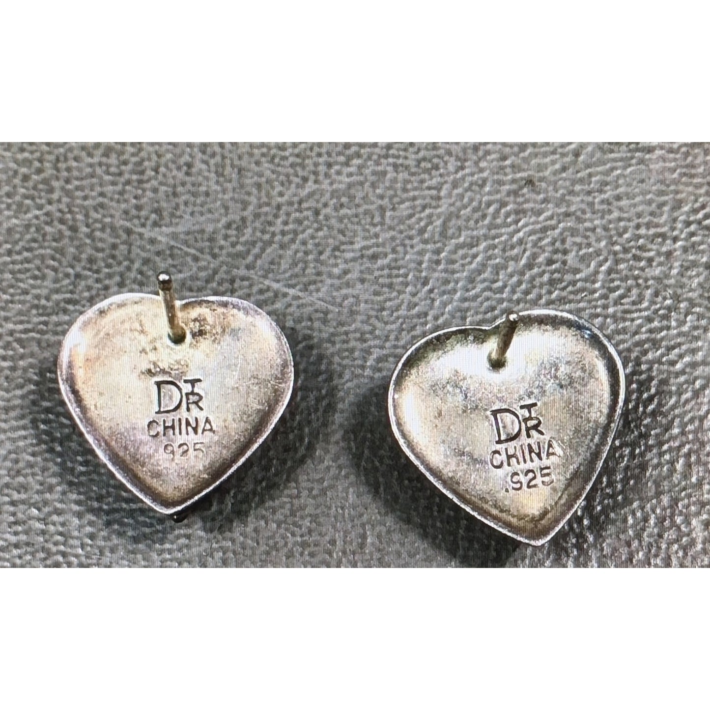DTR Jay King Mine Finds Sterling Silver Inlaid Turquoise Heart Post Earrings