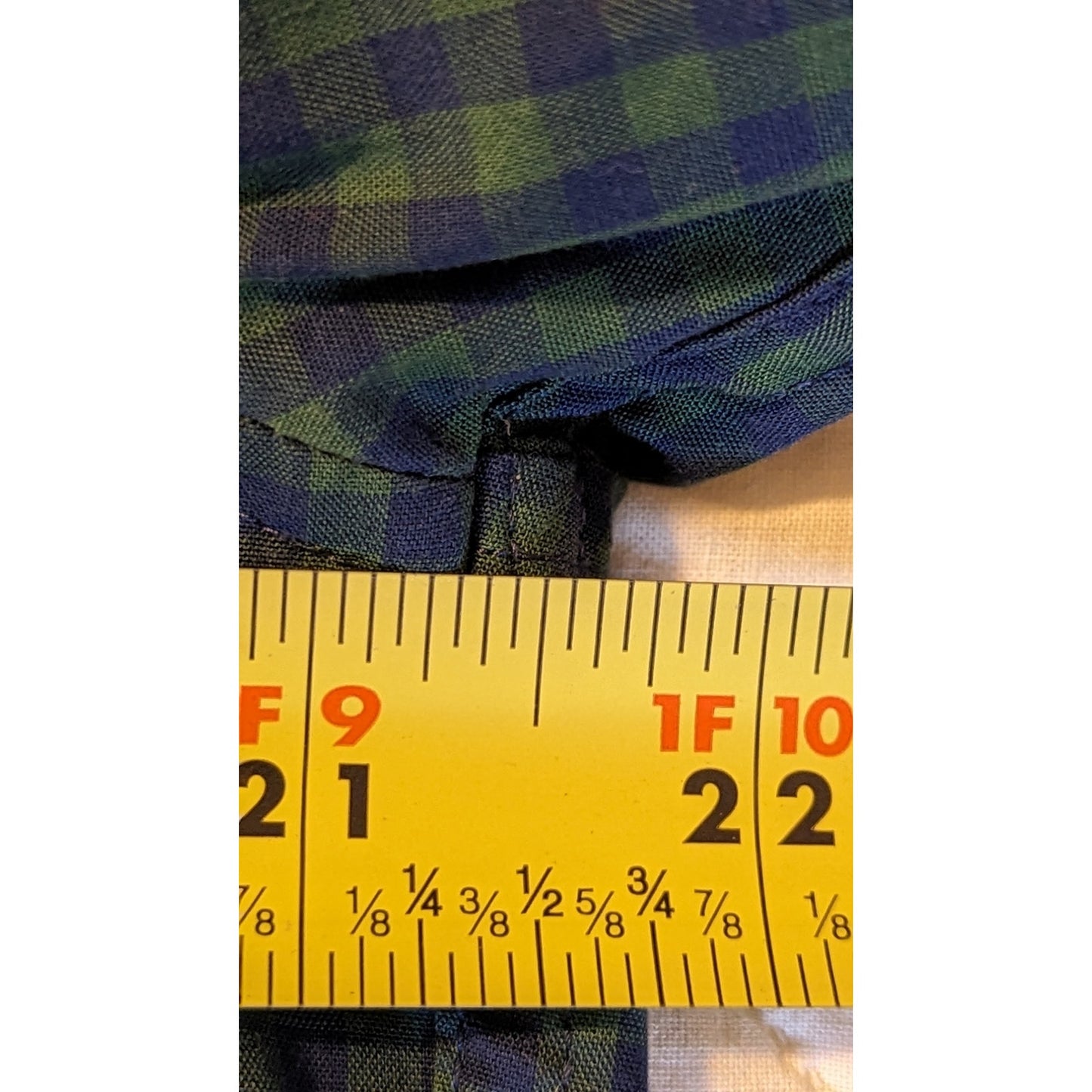 Abercrombie & Fitch Green/Navy Check Men's Button Down Shirt Size M