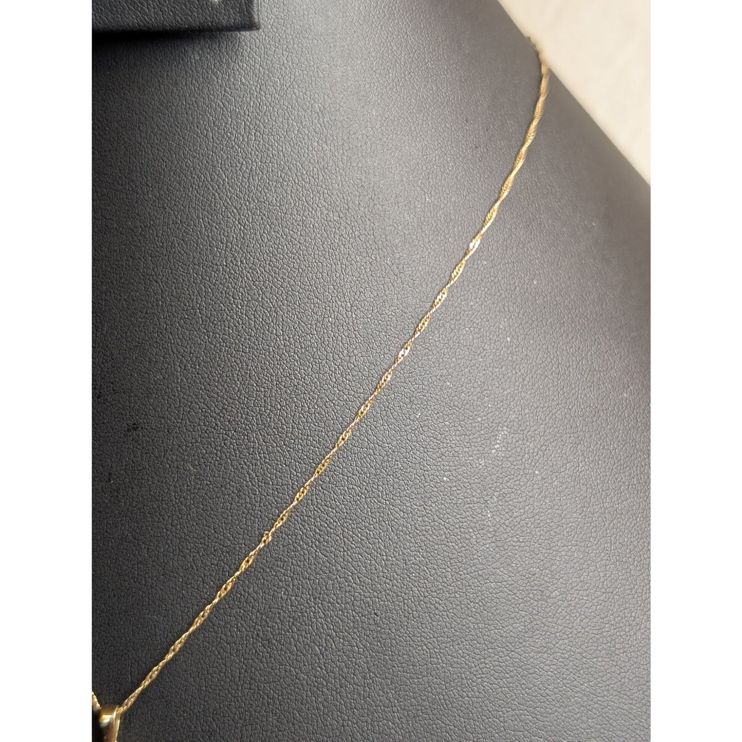 14K Yellow Gold Five Diamond Journey Pendant 18" Necklace
