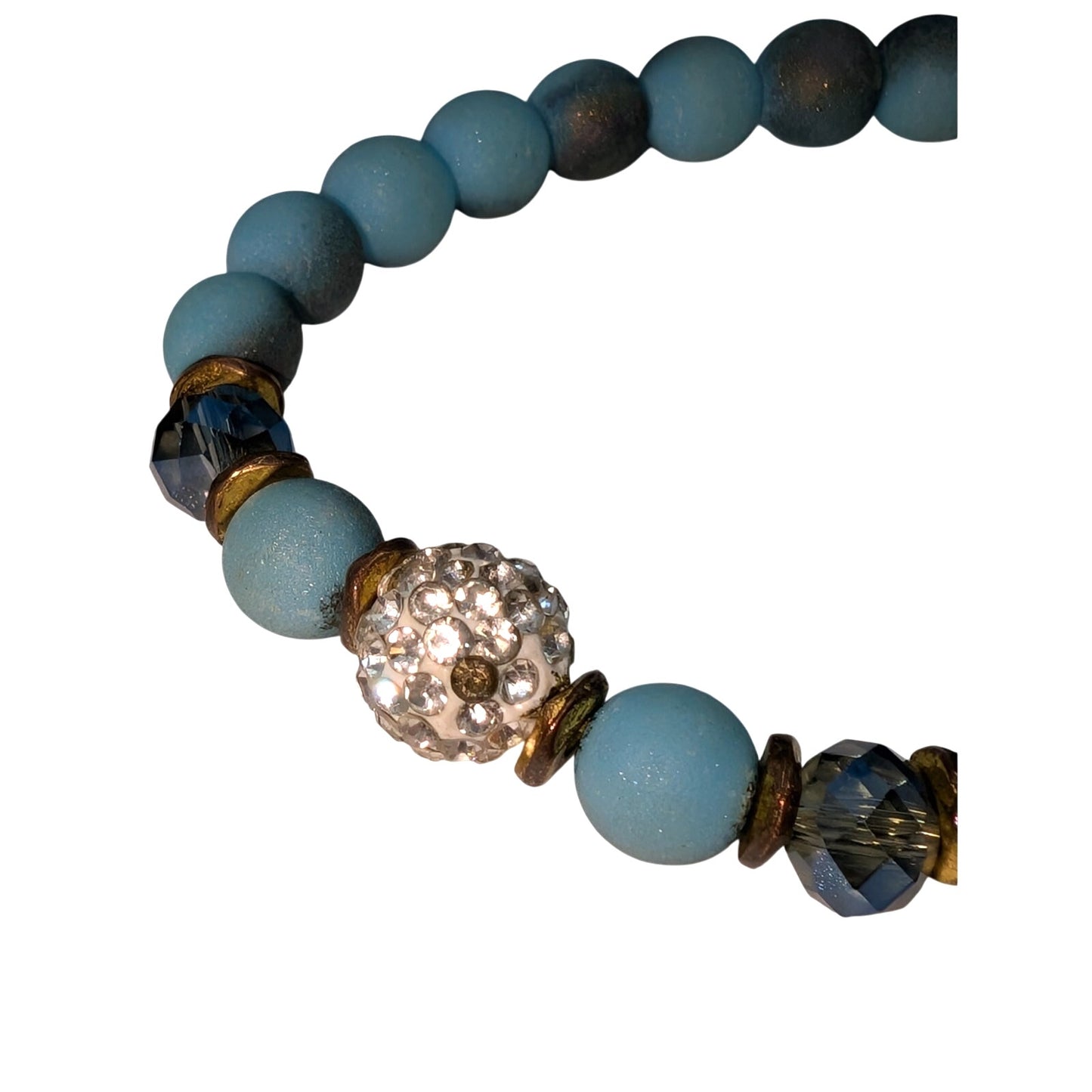 Lot of 3 Plus 2 Stone Beaded Stretch Bracelets