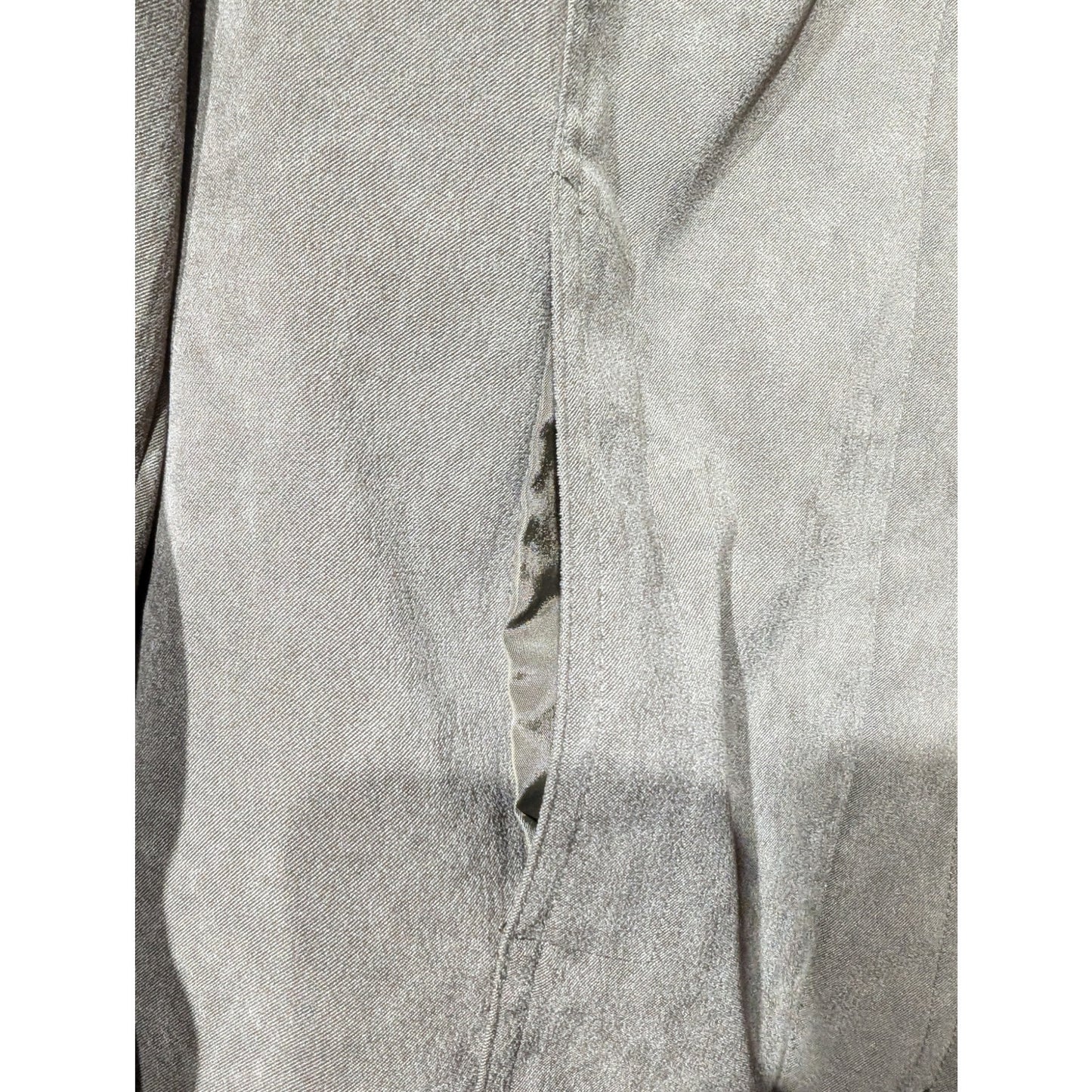 NWT Karen Scott Brushed Polyester Stretch Army Green Lined Blazer Womens Size 12