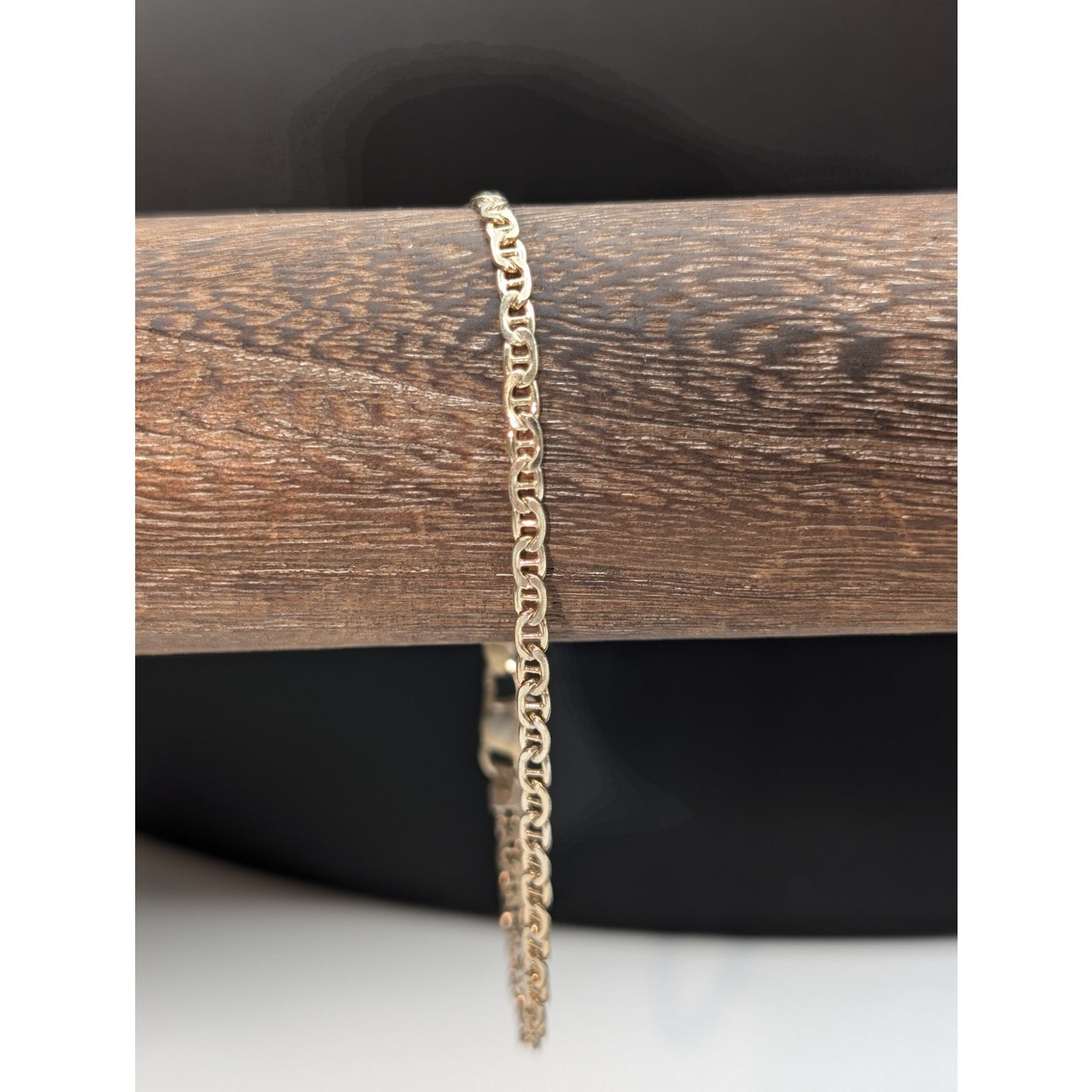 Vintage 925 Italy Sterling Silver Thin Mariner's Chain Link Bracelet
