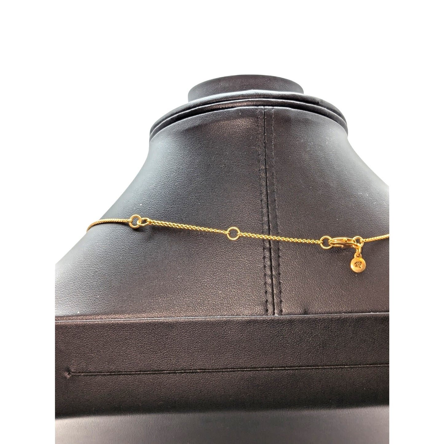 Madewell Gold Tone Dot Box Chain 16" 17.25" or 18.5" Necklace