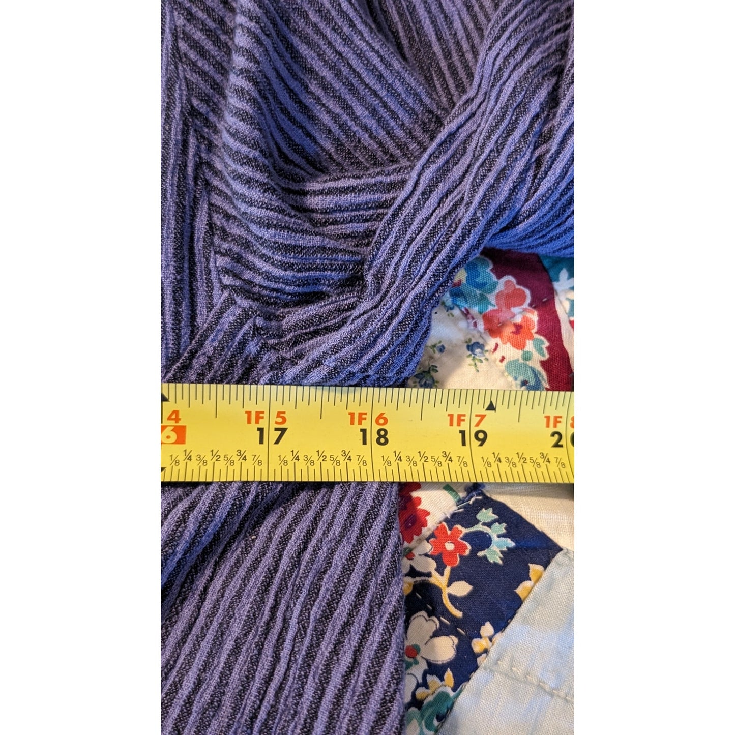 Mill Valley Clothing Purple Striped Cotton Linen Blend Textured Hobo Top Sz S