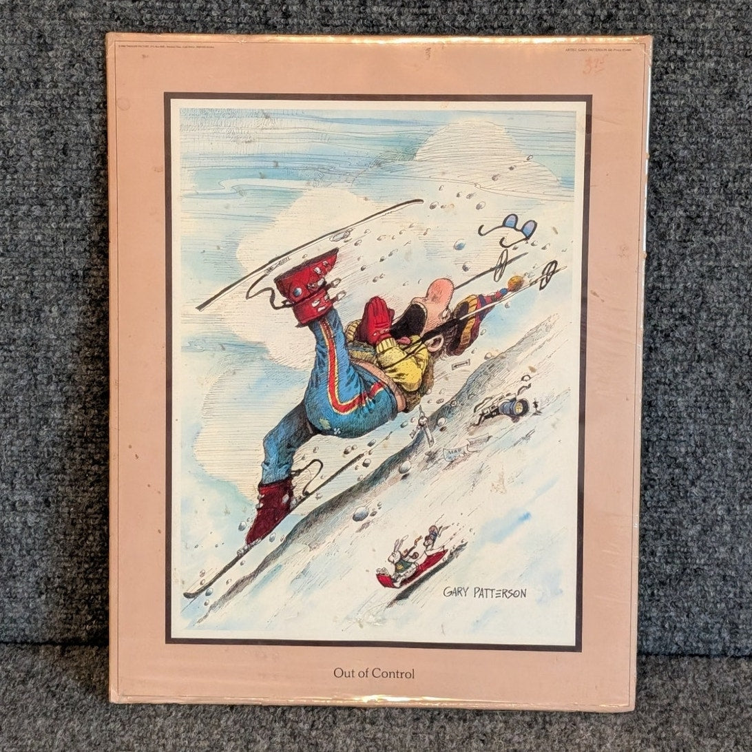 Gary Patterson Ski Print Out of Control Unframed