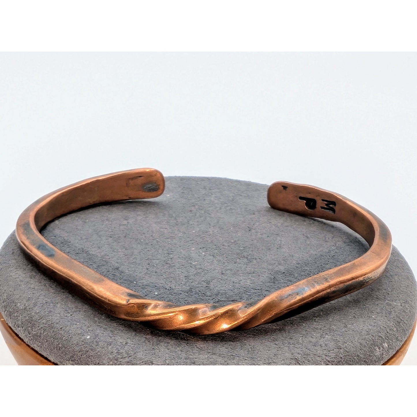 Three Piece Lot of Copper Cuff Bracelets & Large 3.25 x 2.25" Butterfly Pin