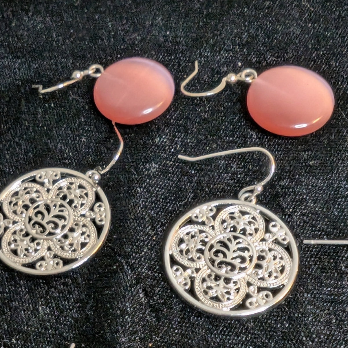 Ten Pair of Silver Tone Earring Jewelry Lot