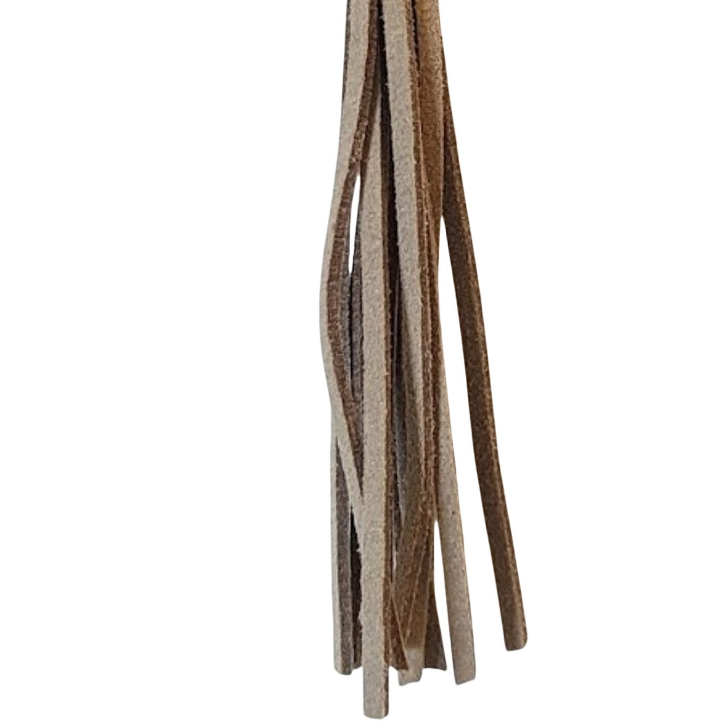 Woven Crystal Bead Necklace with Leather Detachable Tassel