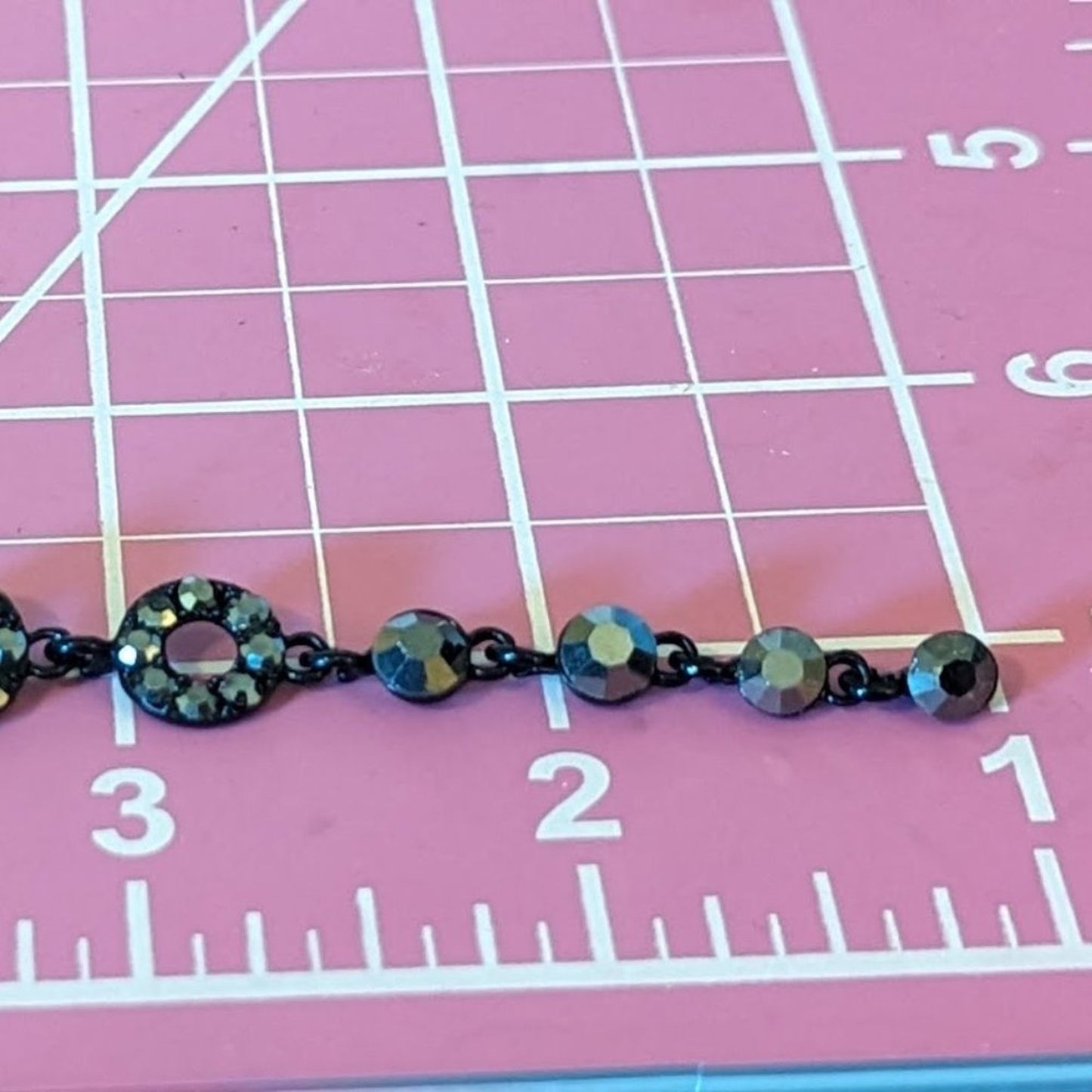 Gun Metal AB Crystal Dangle Post Earrings