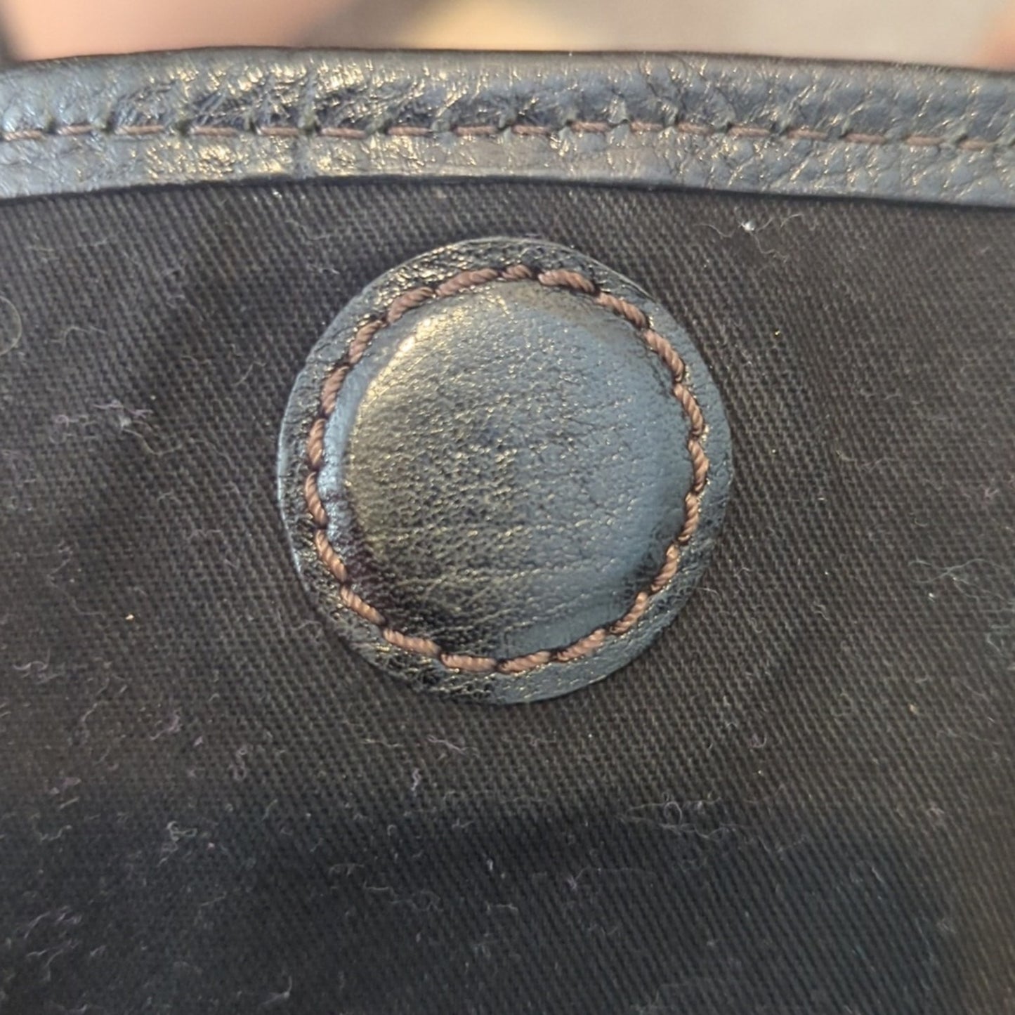 Banana Republic Almost Vintage Black Small Distressed Pebbled Leather Handbag