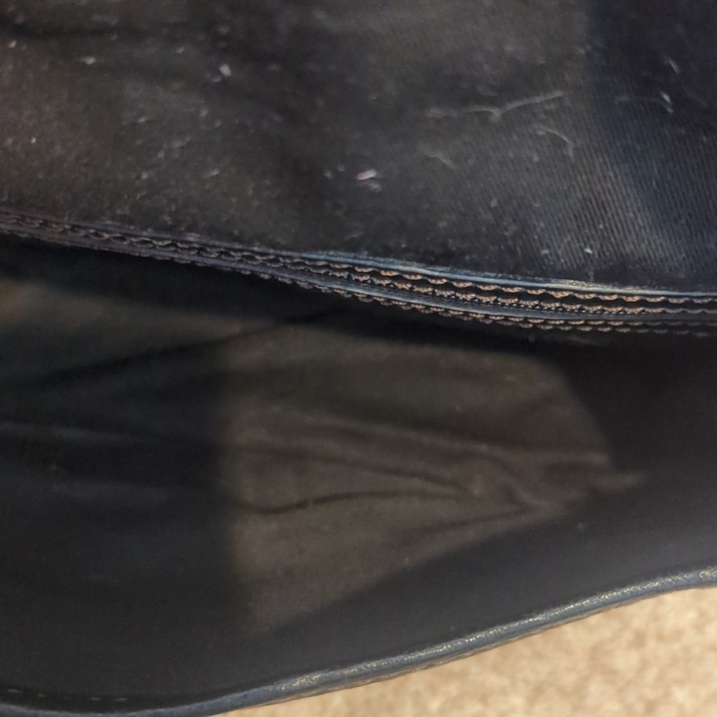 Banana Republic Almost Vintage Black Small Distressed Pebbled Leather Handbag