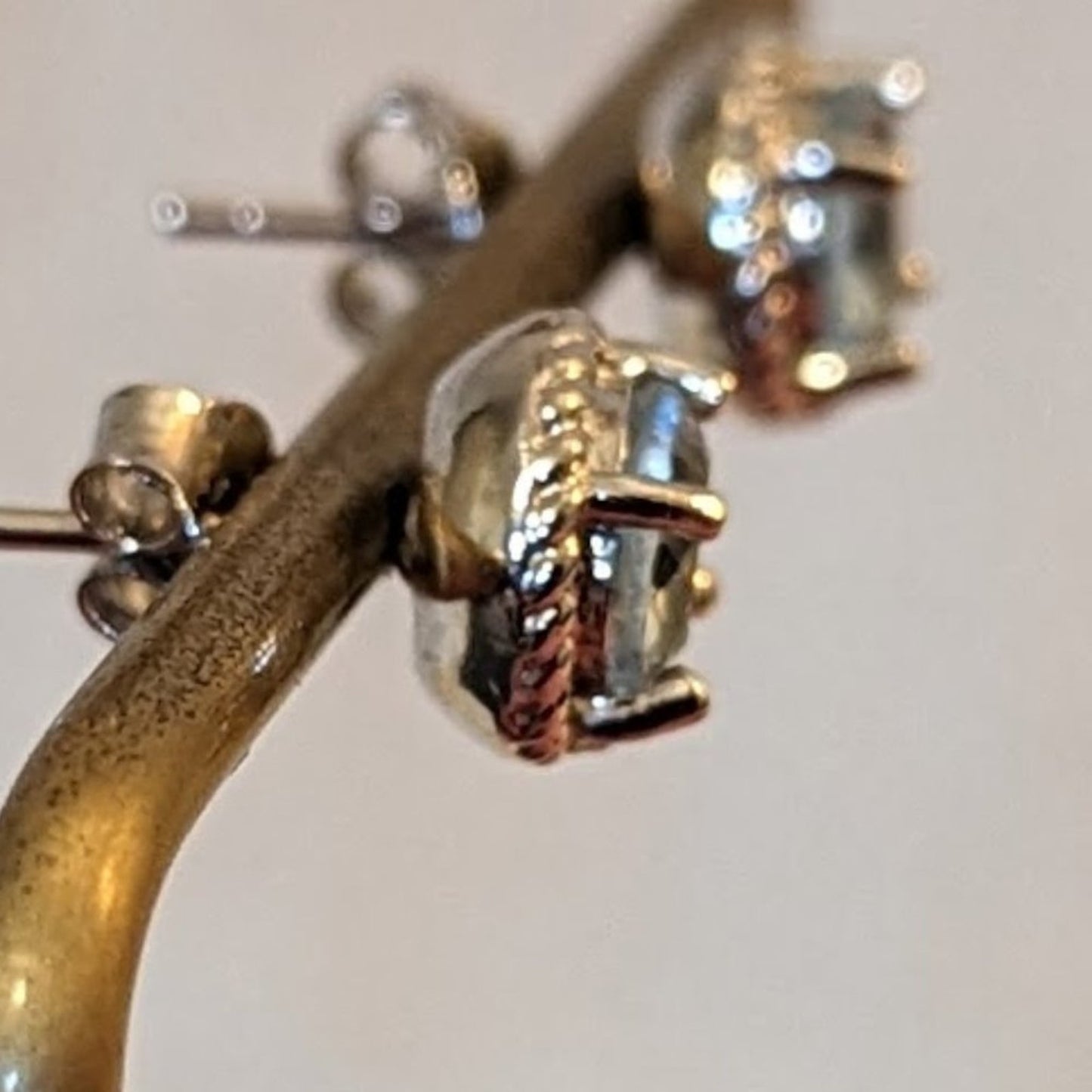925 Sterling Silver Blue Topaz Halo Stud Earrings DBJ Victoria Townsend