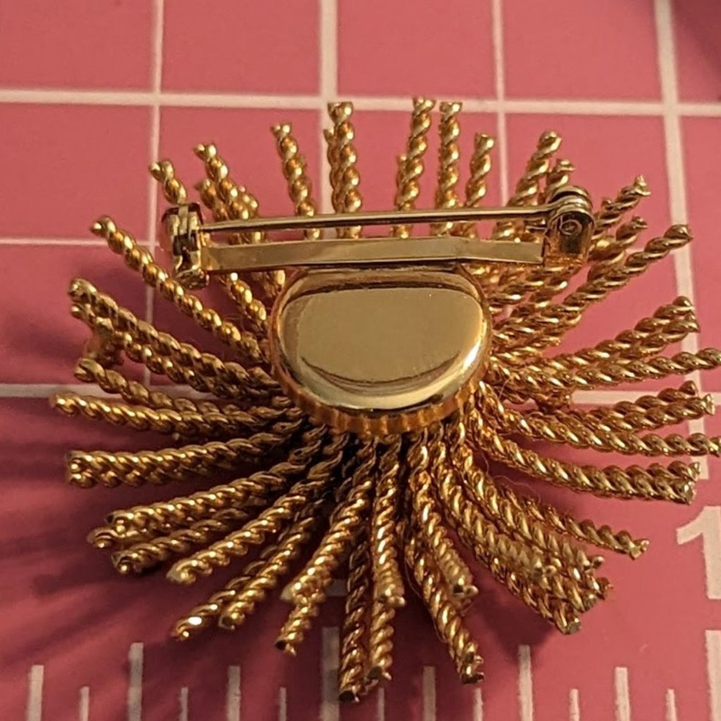 Vintage 1950s Unsigned Bergere Starburst Fireworks Brooch