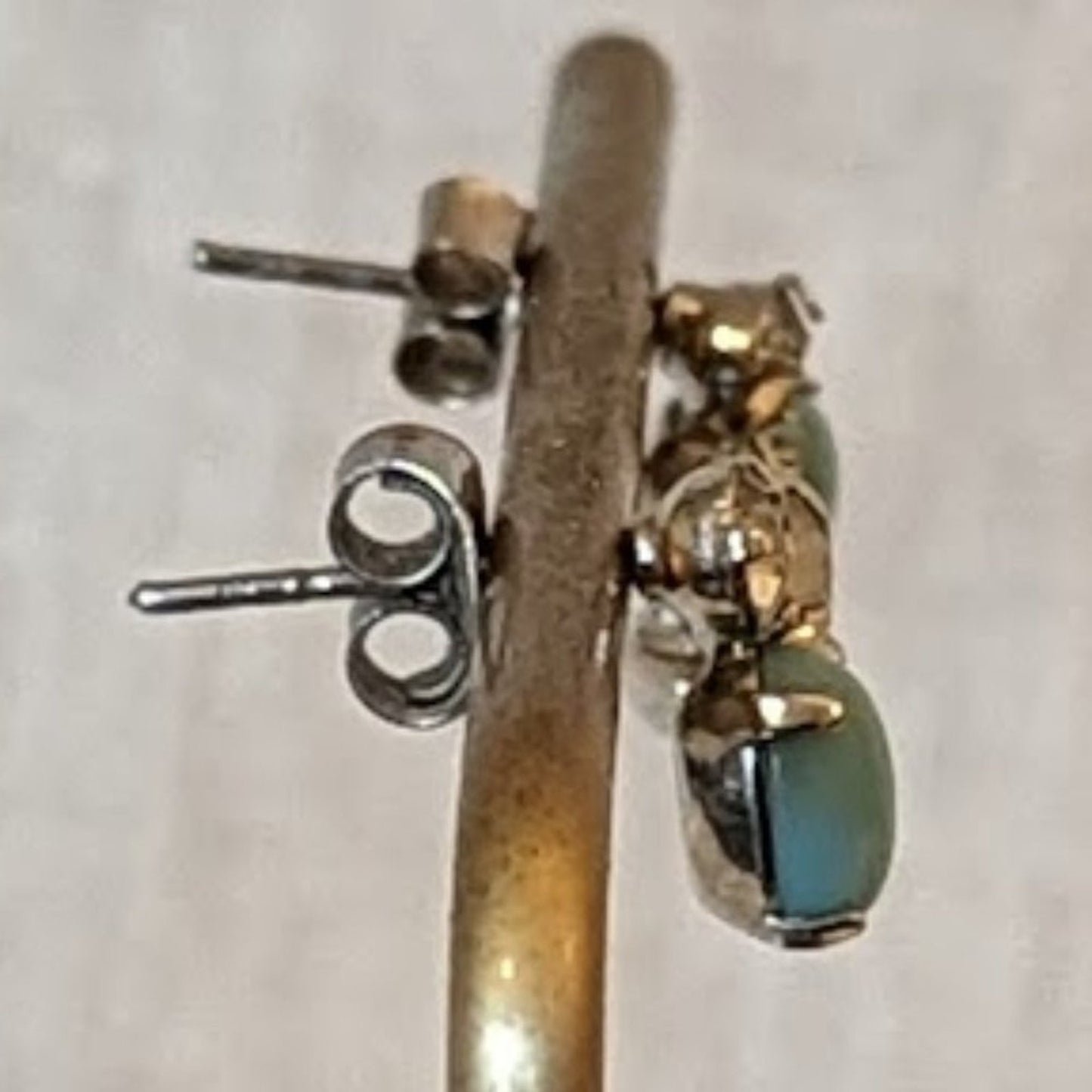 Four Stone Post Earrings
