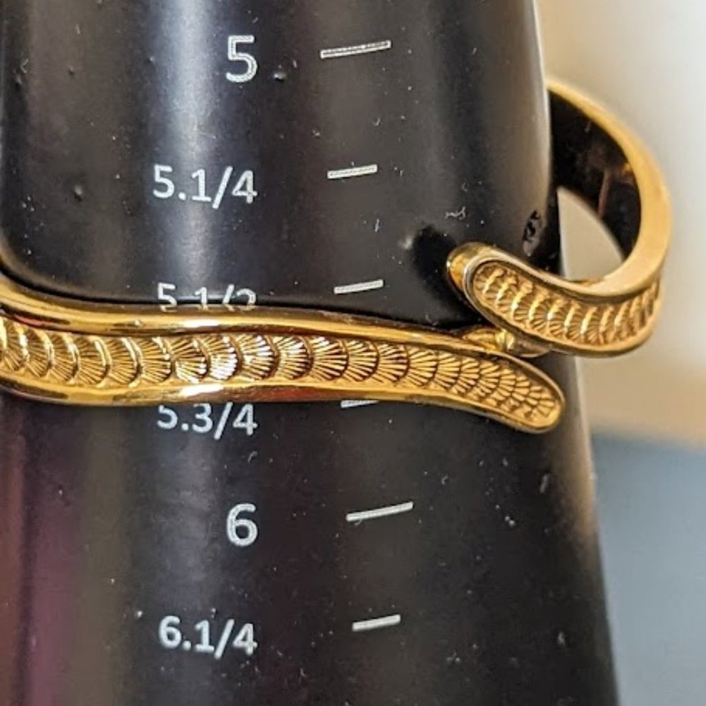 MONET Clamper Style Gold Tone Etched Shell Design Bracelet Small