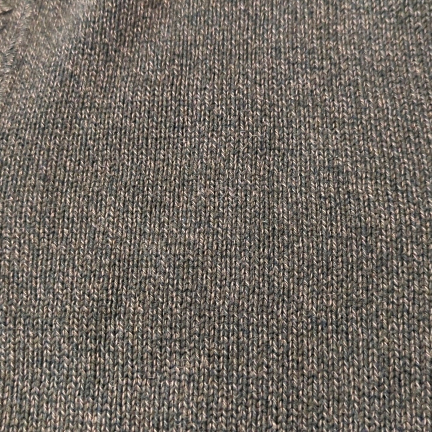 Eddie Bauer Green Heather Quarter Zip Ribbed Collar, Hem, & Cuffs Sweater Sz. M