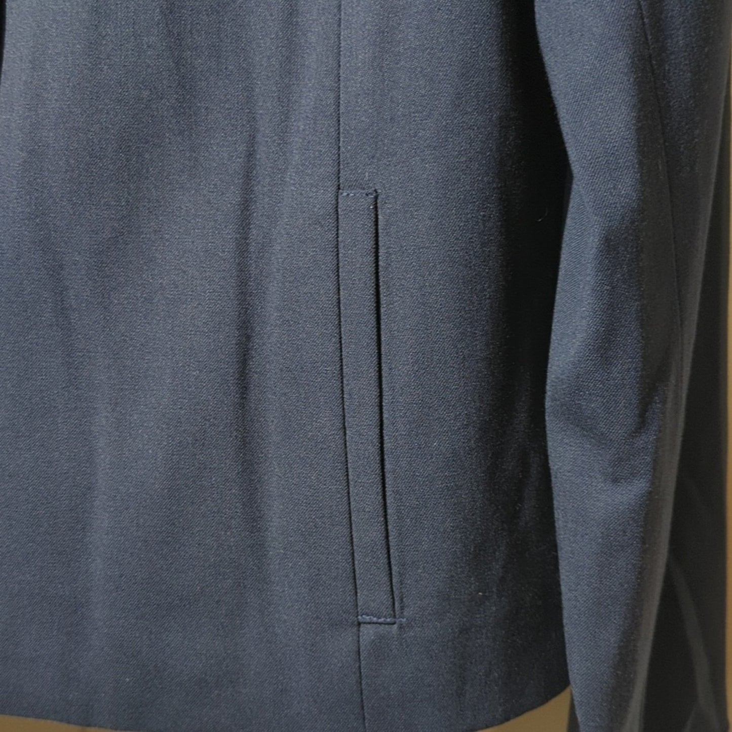 Talbots NWT Navy Button Front Collar Lined Wool Stretch Jacket Women's Sz 14