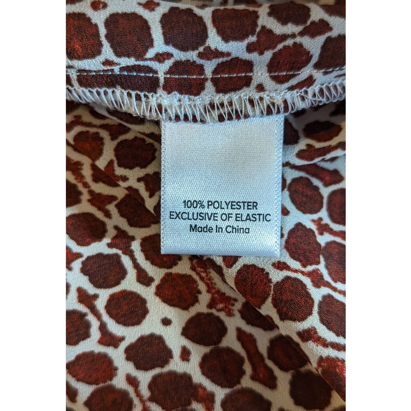 NWT Evereve Drew Smocked Tank Brown White Check Womens Sz XL