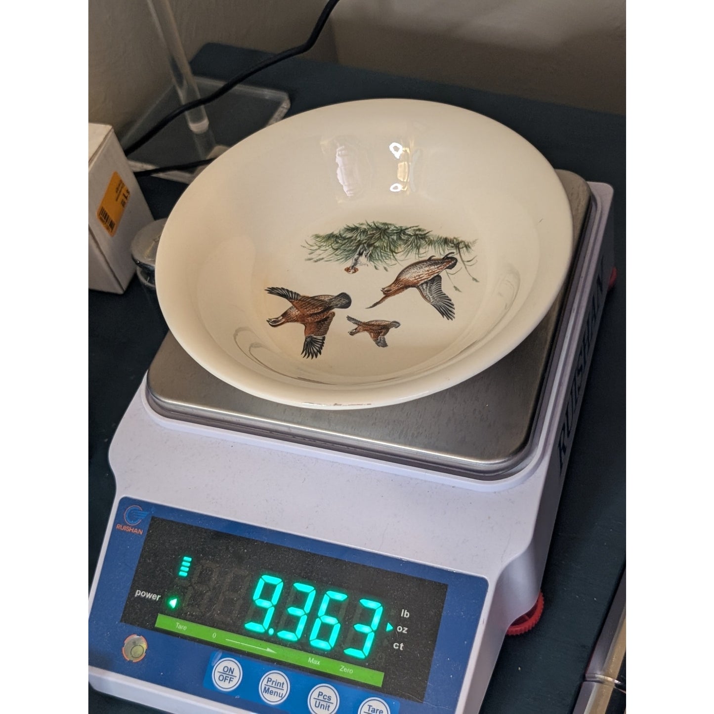 Vintage Sheffield Pottery Sheffield Massachusetts Bird Bowl
