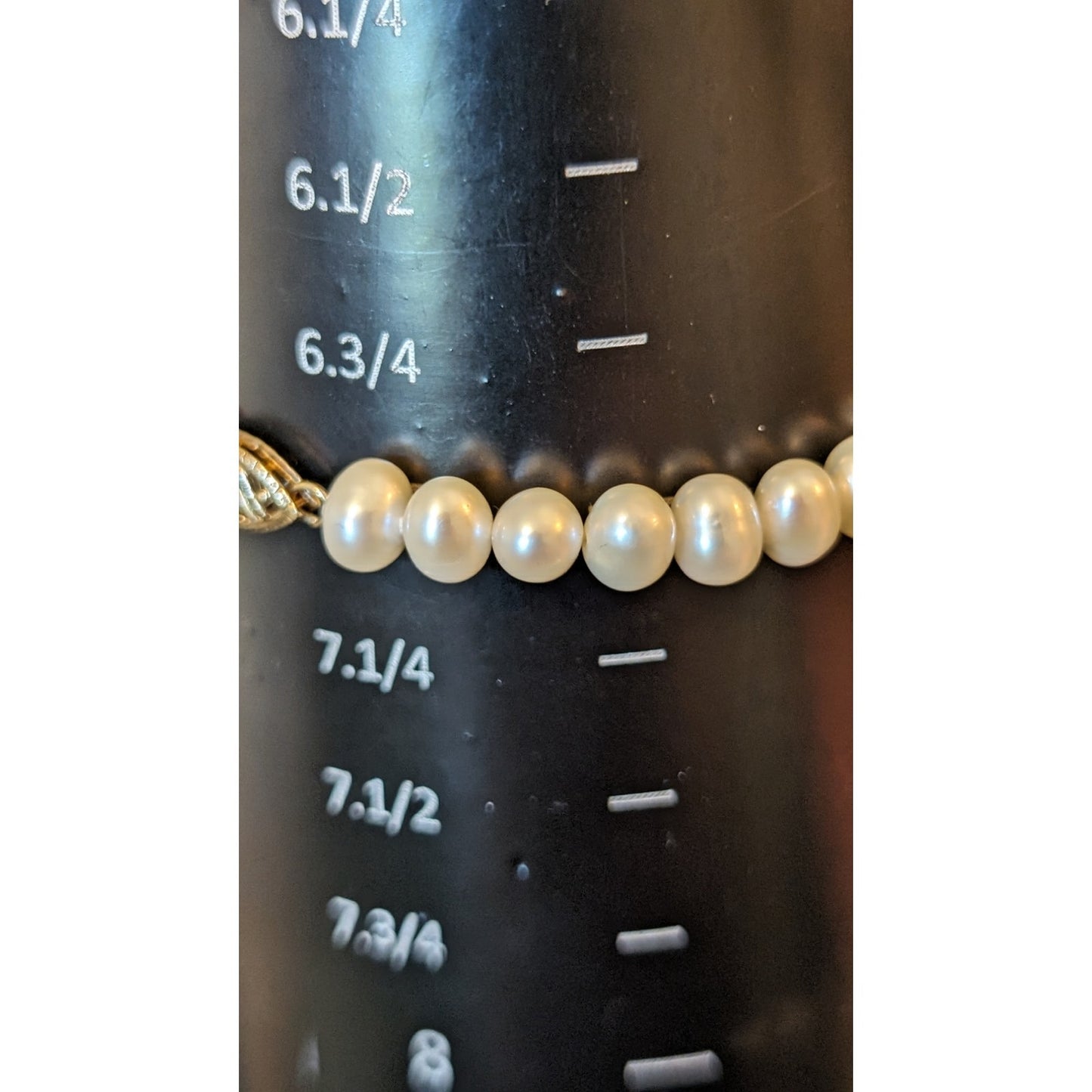 10K Yellow Gold JCM Jacmel Mauritius Freshwater Pearl Necklace and Bracelet Set