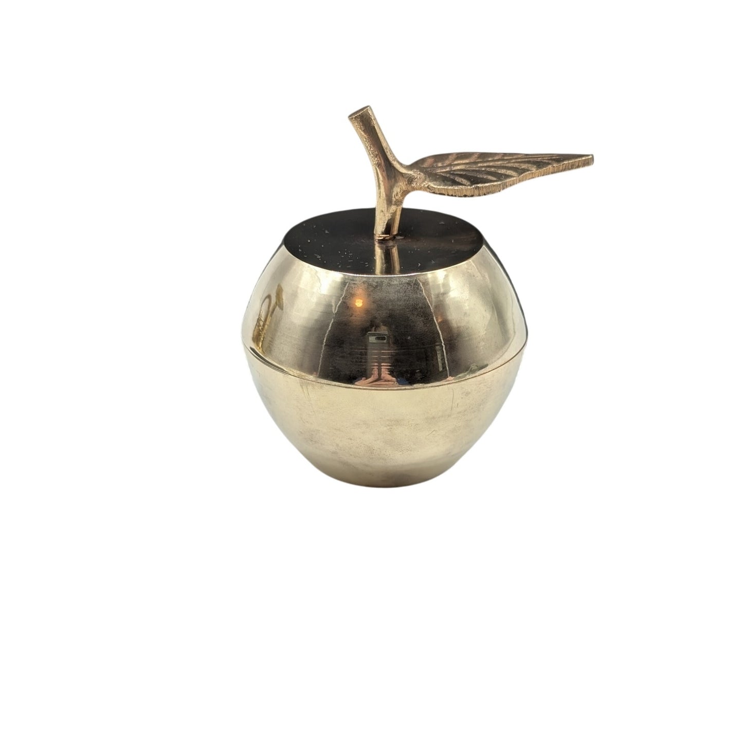Vintage Mid Century Modern Brass Apple