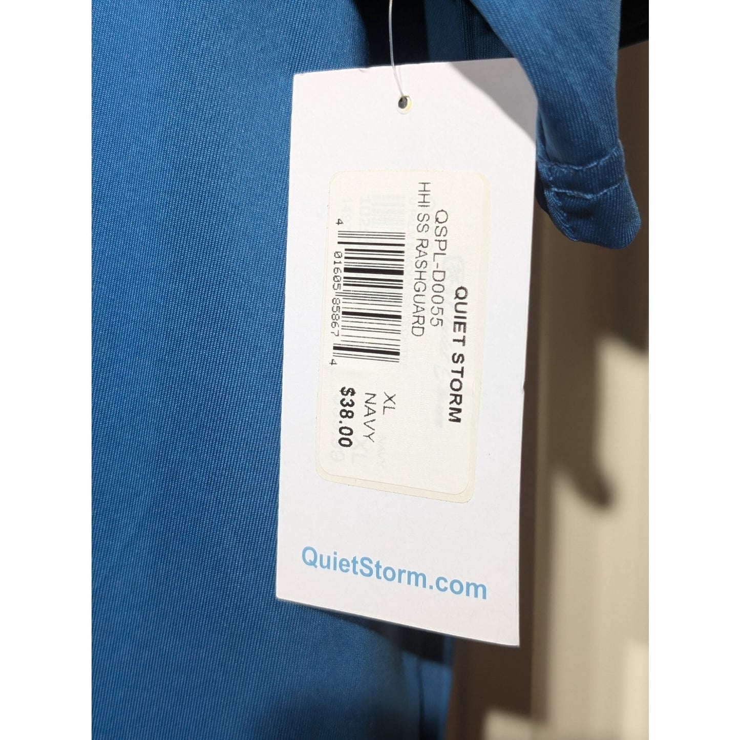 NWT Quiet Storm & Surf Shop Blue Men's Rashguard Tee Size XL