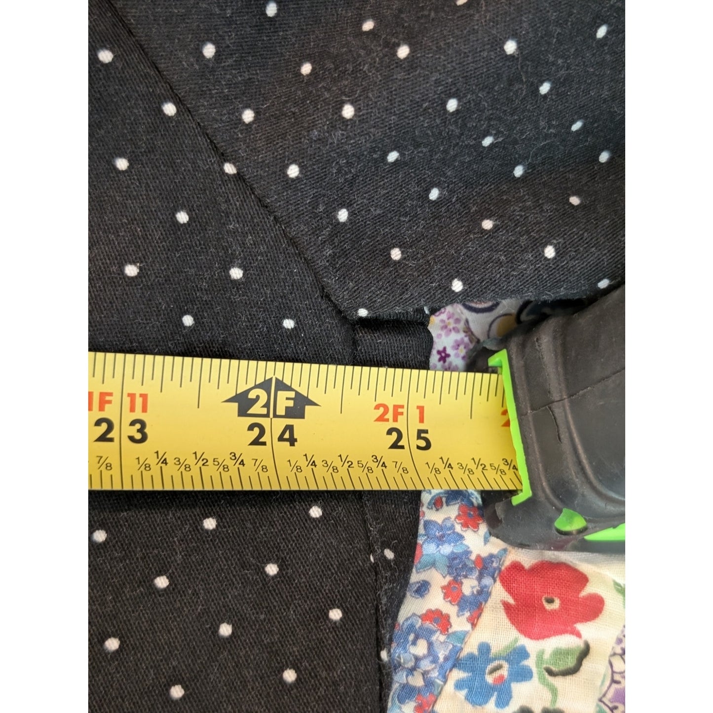 Briggs New York Black Polka Dot One Button V Cut 3/4 Sleeve Blazer Womens Sz 18W