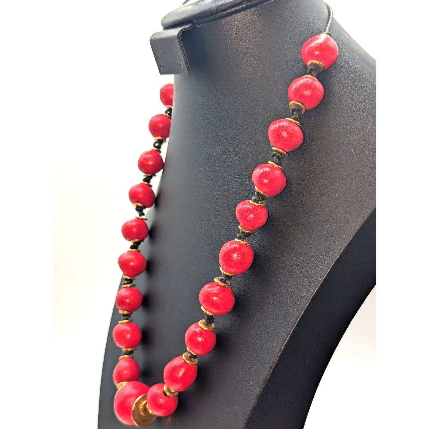 Mixed Jewelry of Red Black Gold Theme Five Piece Lot