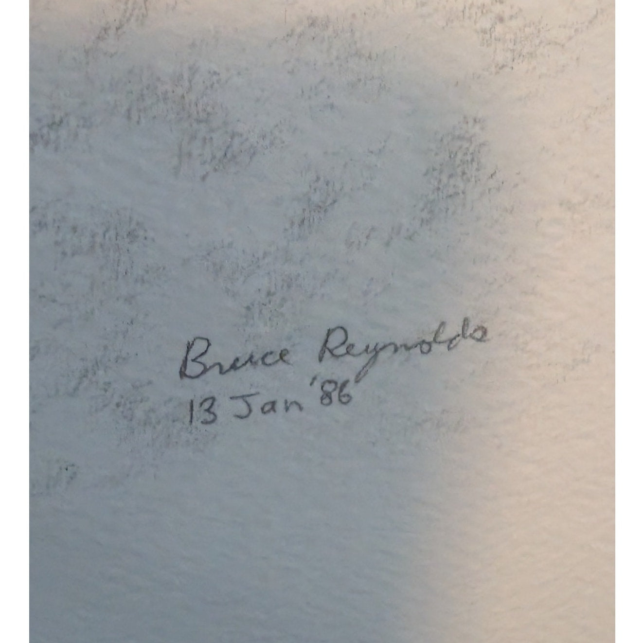 Original Artist Signed Bruce Reynolds Black Wood Framed Pencil Drawing 'Drydock'