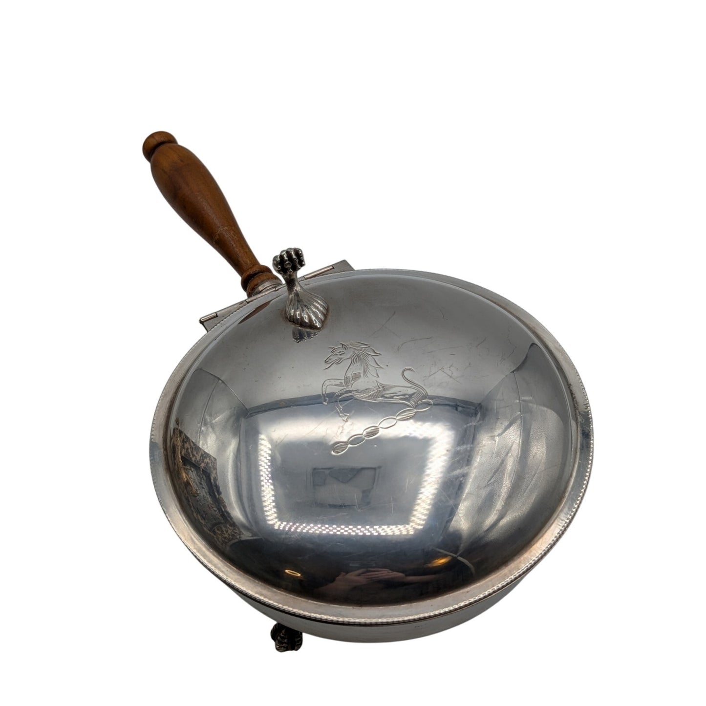 Vintage 1940s The Sheffield Silver Co. USA Silent Butler Table Crumb Catcher