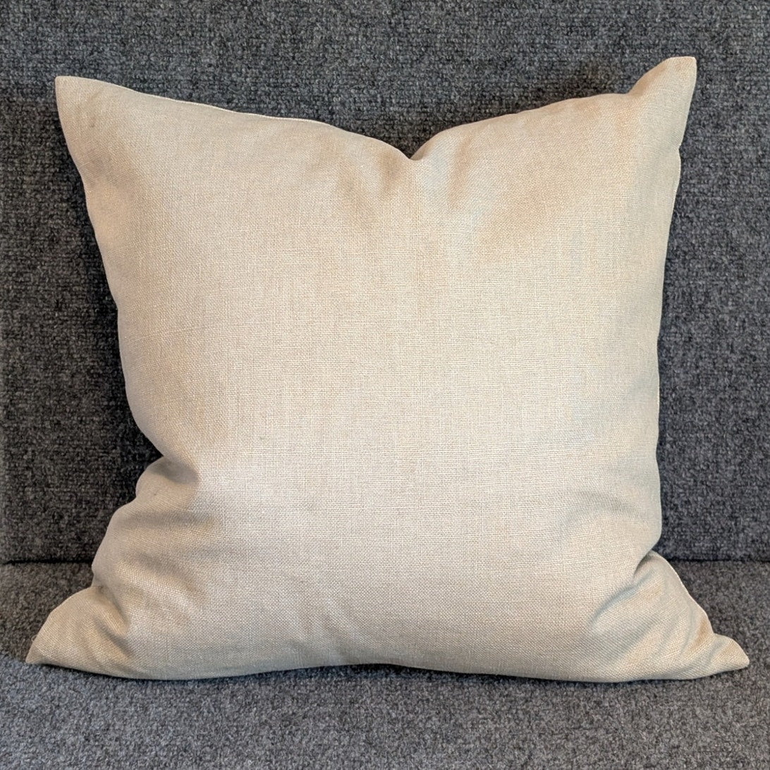 Pottery Barn Linen Cotton 20X20 Sunflower Decorative Pillow Feather Fill Insert