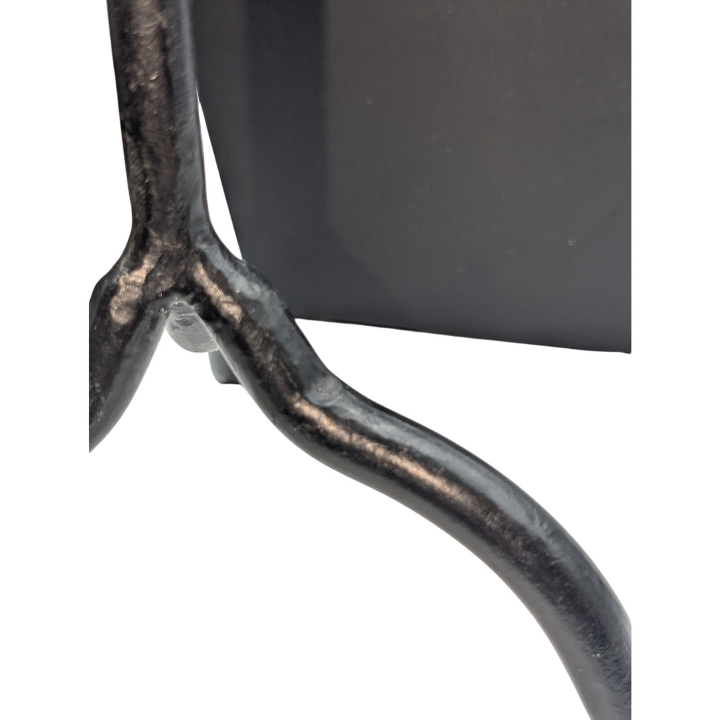 Hand Forged Wrought Iron Blacksmith Made Mid-Century Modern Candlestick Holder