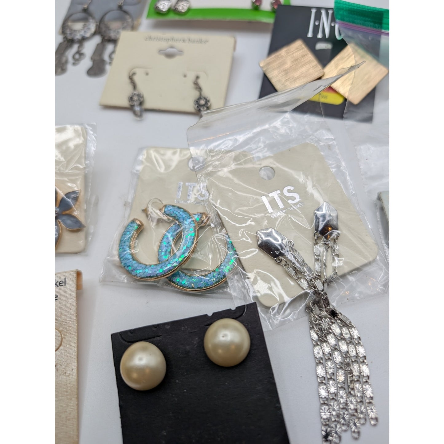 Lot of Seventeen Pair of Pierced Earrings