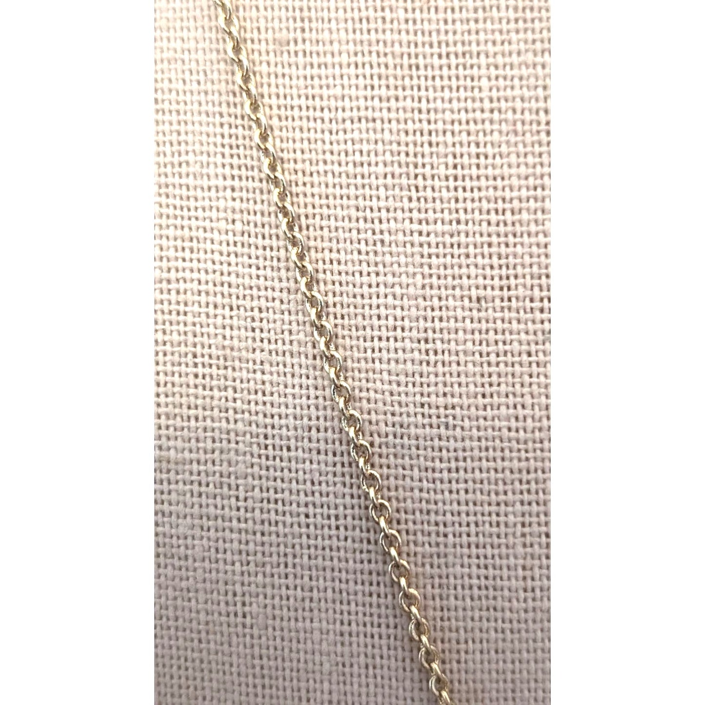 Three Teardrop Crystal Dangle Pendant Gold Tone Necklace