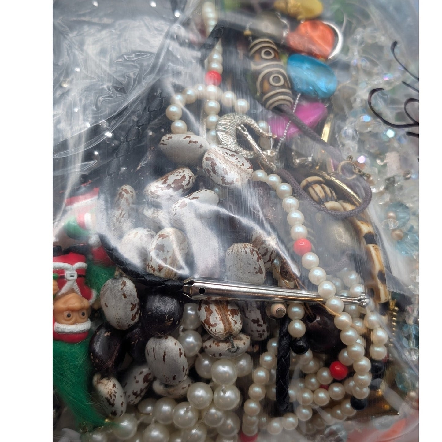 Jewelry Lot Sigrid Repurpose Bag Over 4 Pounds Beads & Possible Wearable Pieces