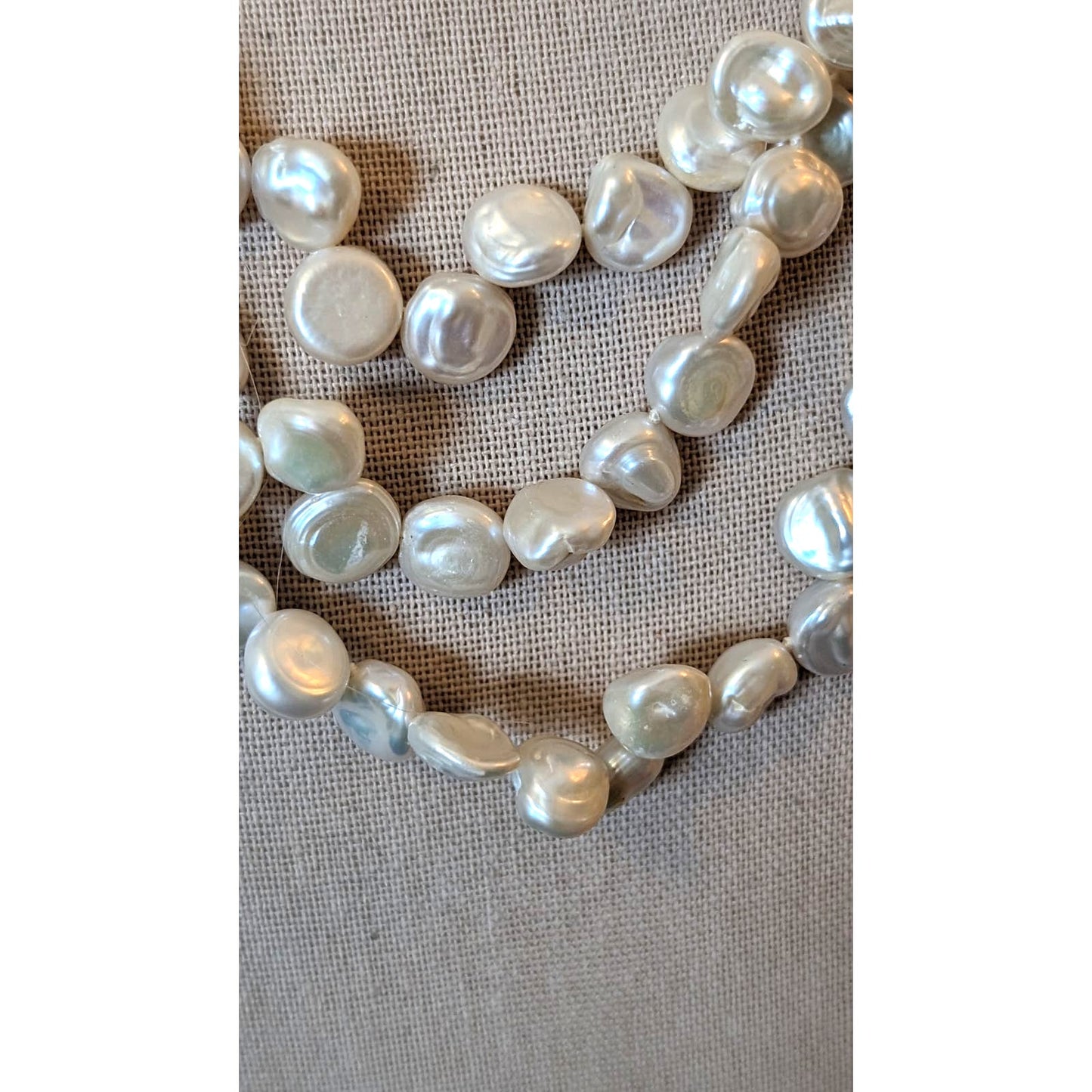 Lucas Lameth Multi-Strand Freshwater Pearl Necklace/Sterling Silver Clasp 18"