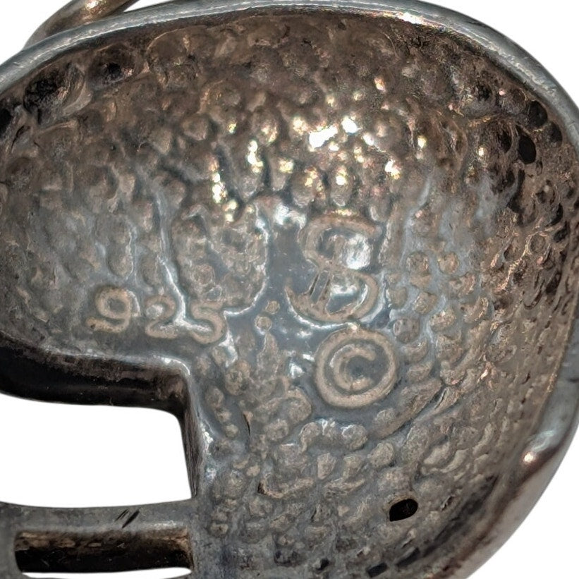 Vintage 925 Sterling Silver Football Helmet Charm/Pendant