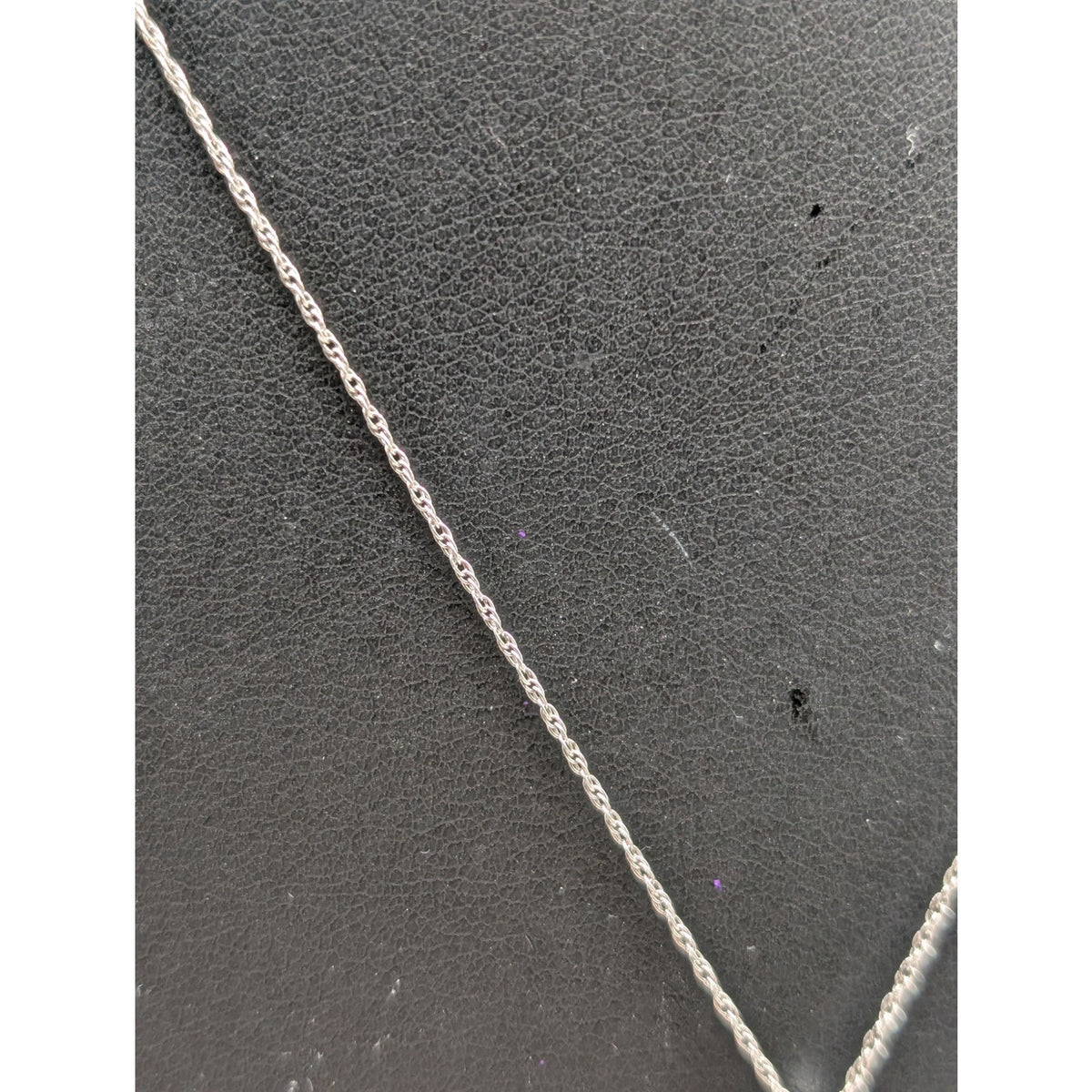 Vtg 90s 925 Italy Sterling Silver Diamond Accent Infinity Pendant 18" Necklace