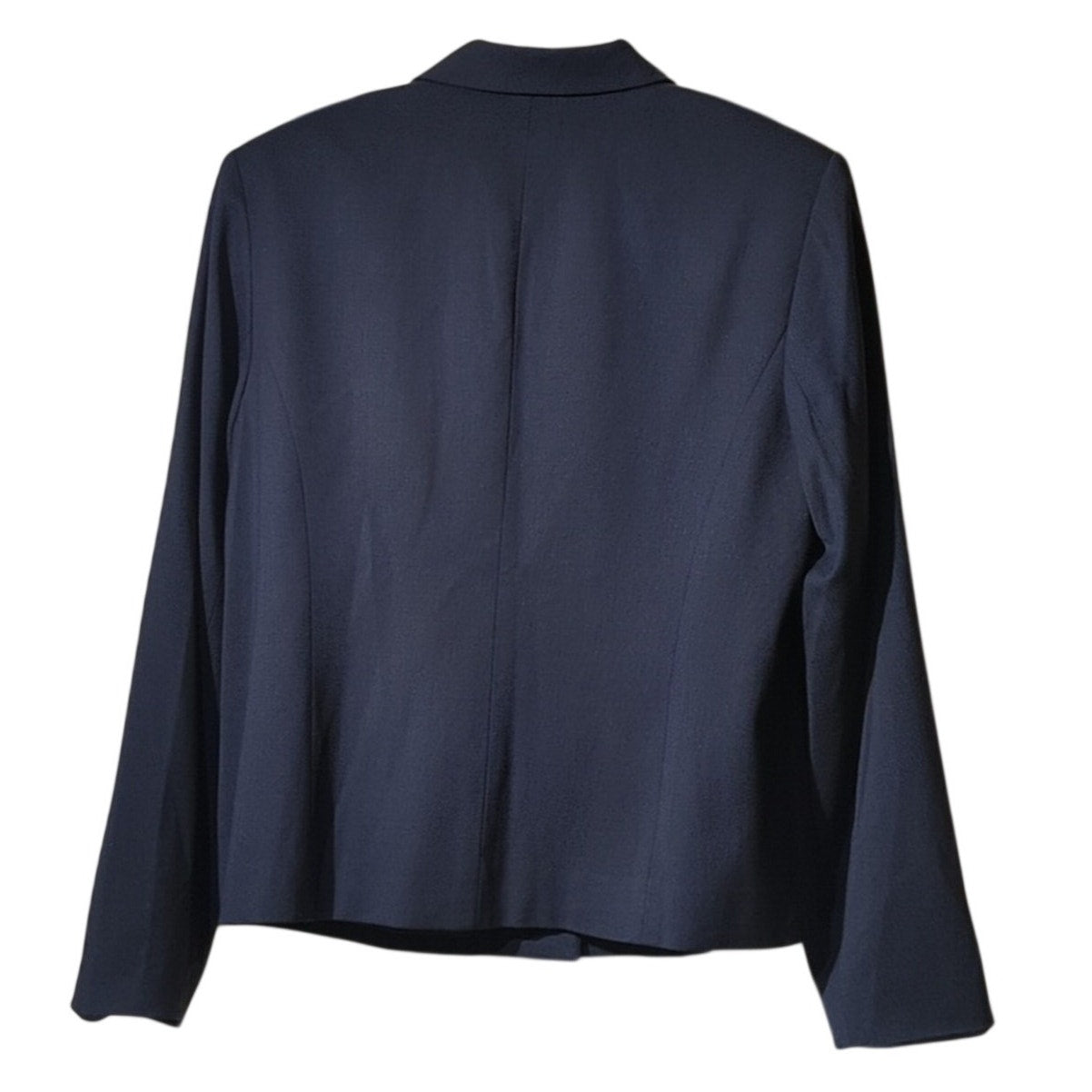 Talbots NWT Navy Button Front Collar Lined Wool Stretch Jacket Women's Sz 14