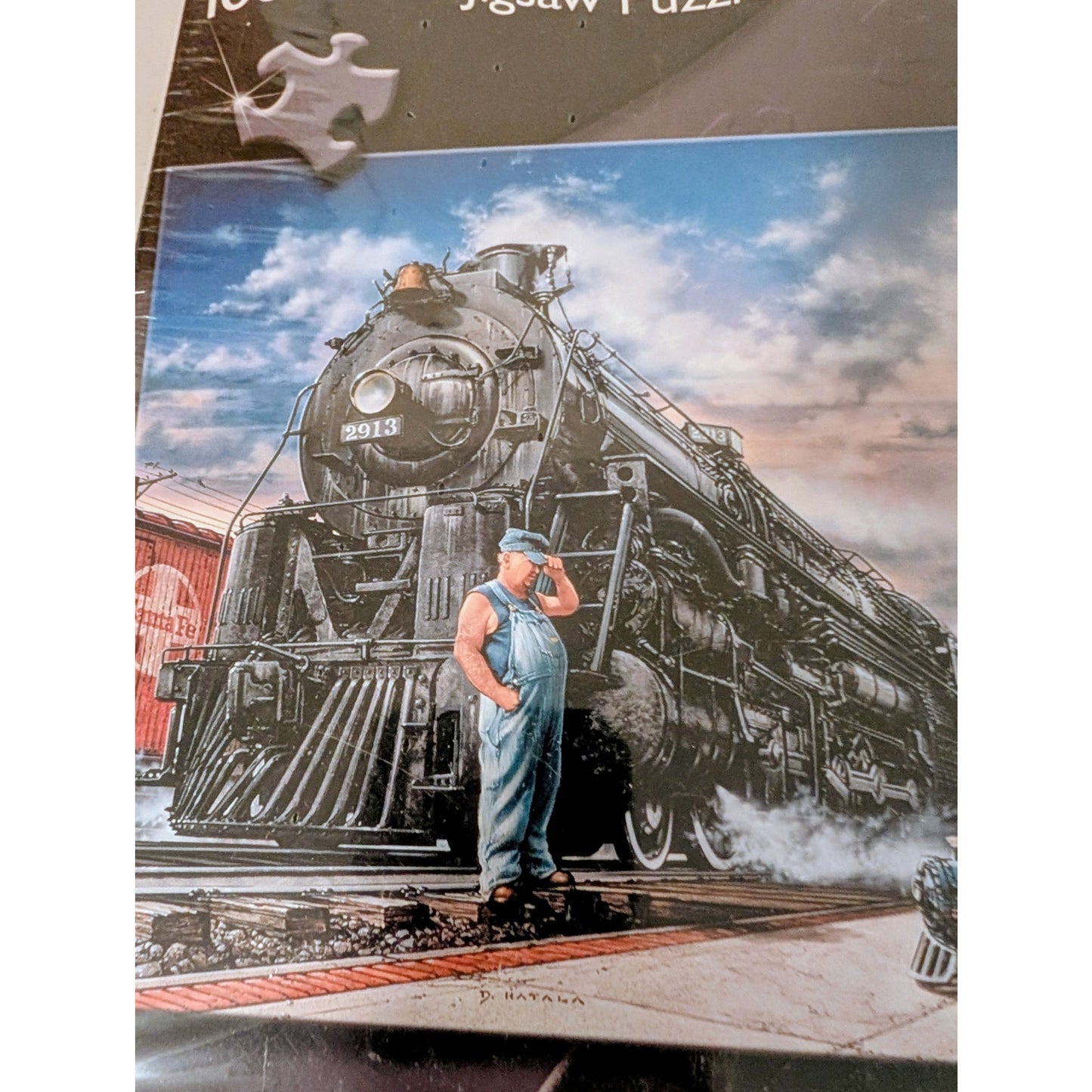 Whistle Stop 1000 Piece Jigsaw Puzzle by Master Pieces -- Dan Hatala Artwork NWT