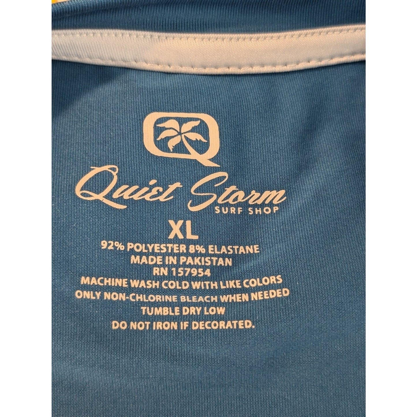 NWT Quiet Storm & Surf Shop Blue Men's Rashguard Tee Size XL
