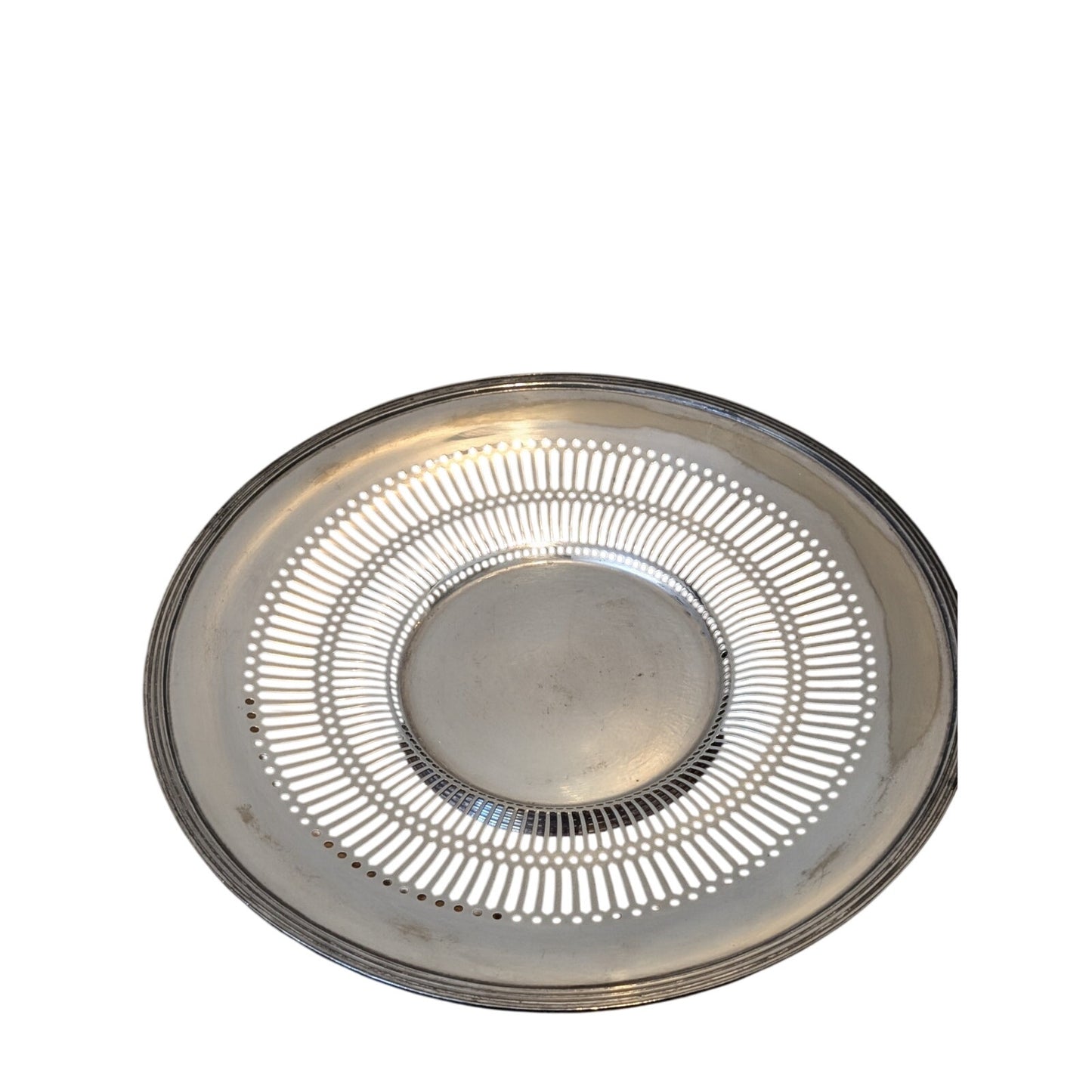 Vintage Sheffield Silver Plate Cut Out Sandwich Plate