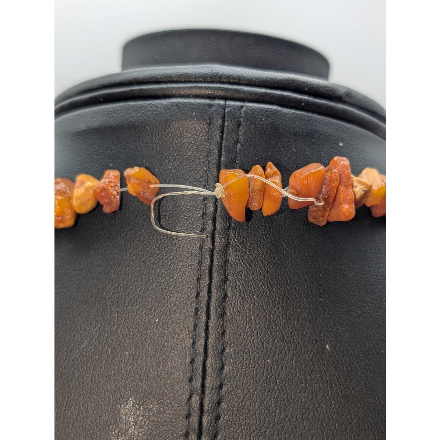 Vintage Long Strand Chunky Raw Amber (Needs Restrung or Clasp Added)