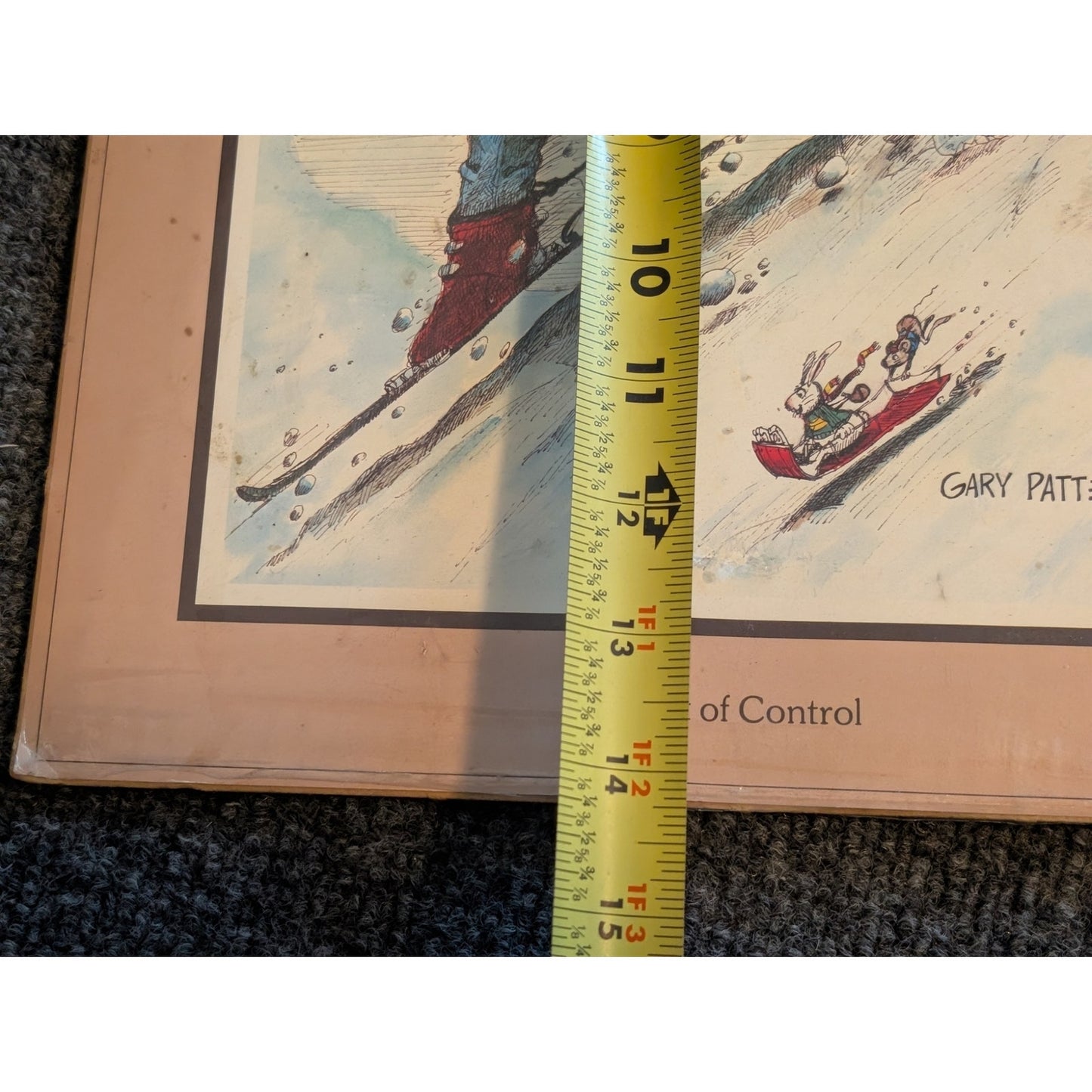 Gary Patterson Ski Print Out of Control Unframed
