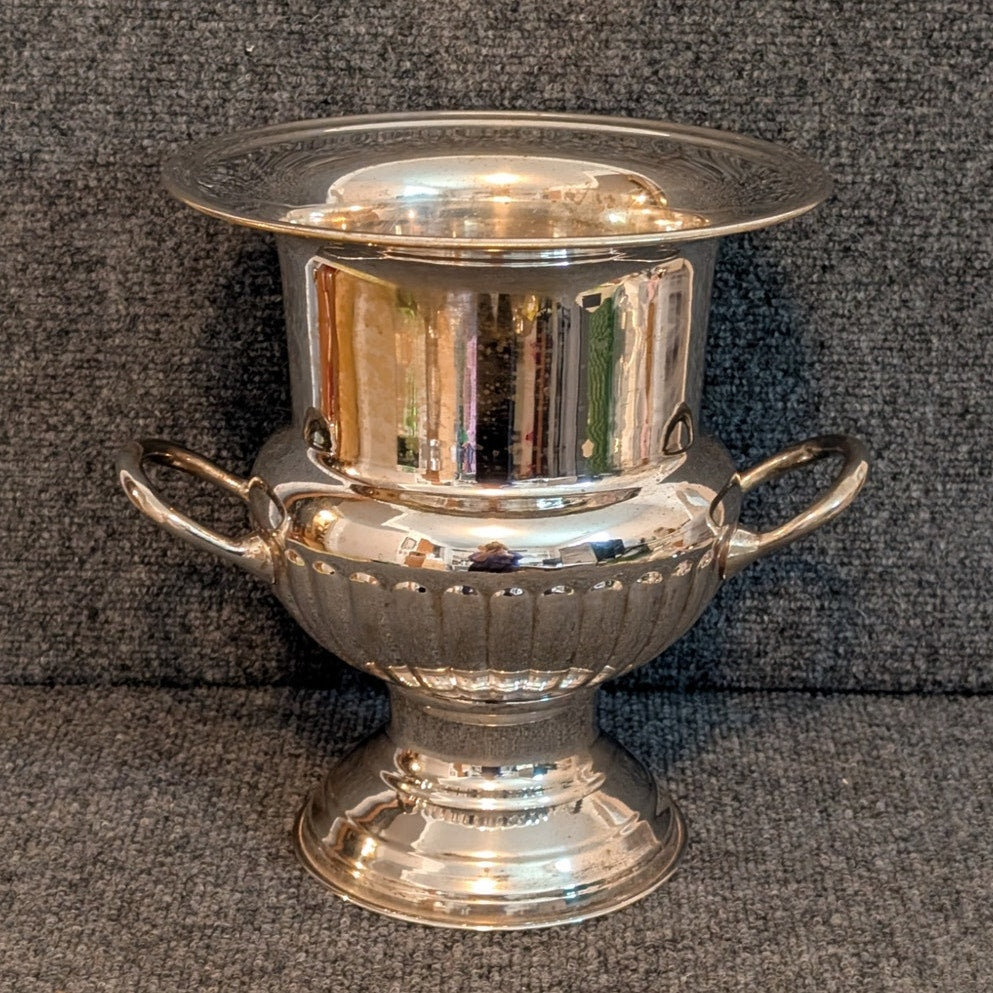 Vintage EPNS Silver Plate Trophy Urn Champagne Wine Ice Bucket W/ Handles 9.5"