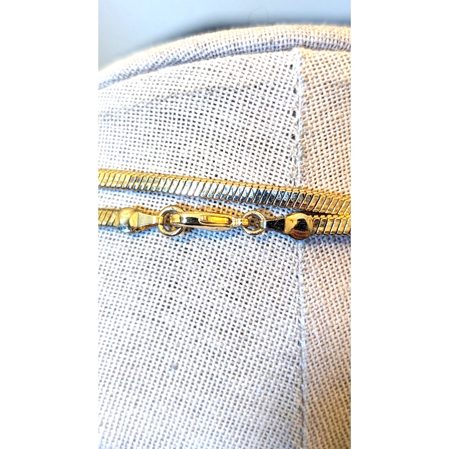64" Long High Shine Gold Tone Flat 3.5mm Snake Chain W/ Lobster Claw Clasp