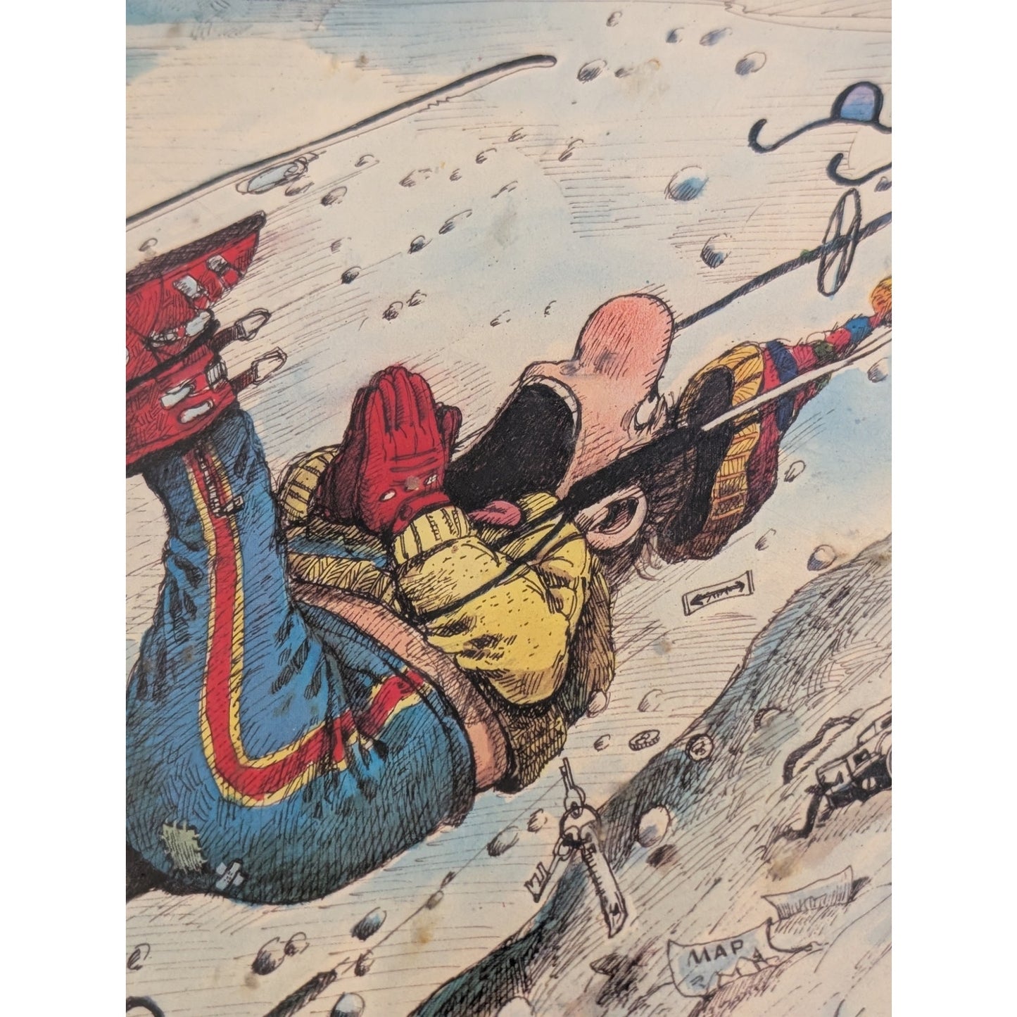Gary Patterson Ski Print Out of Control Unframed