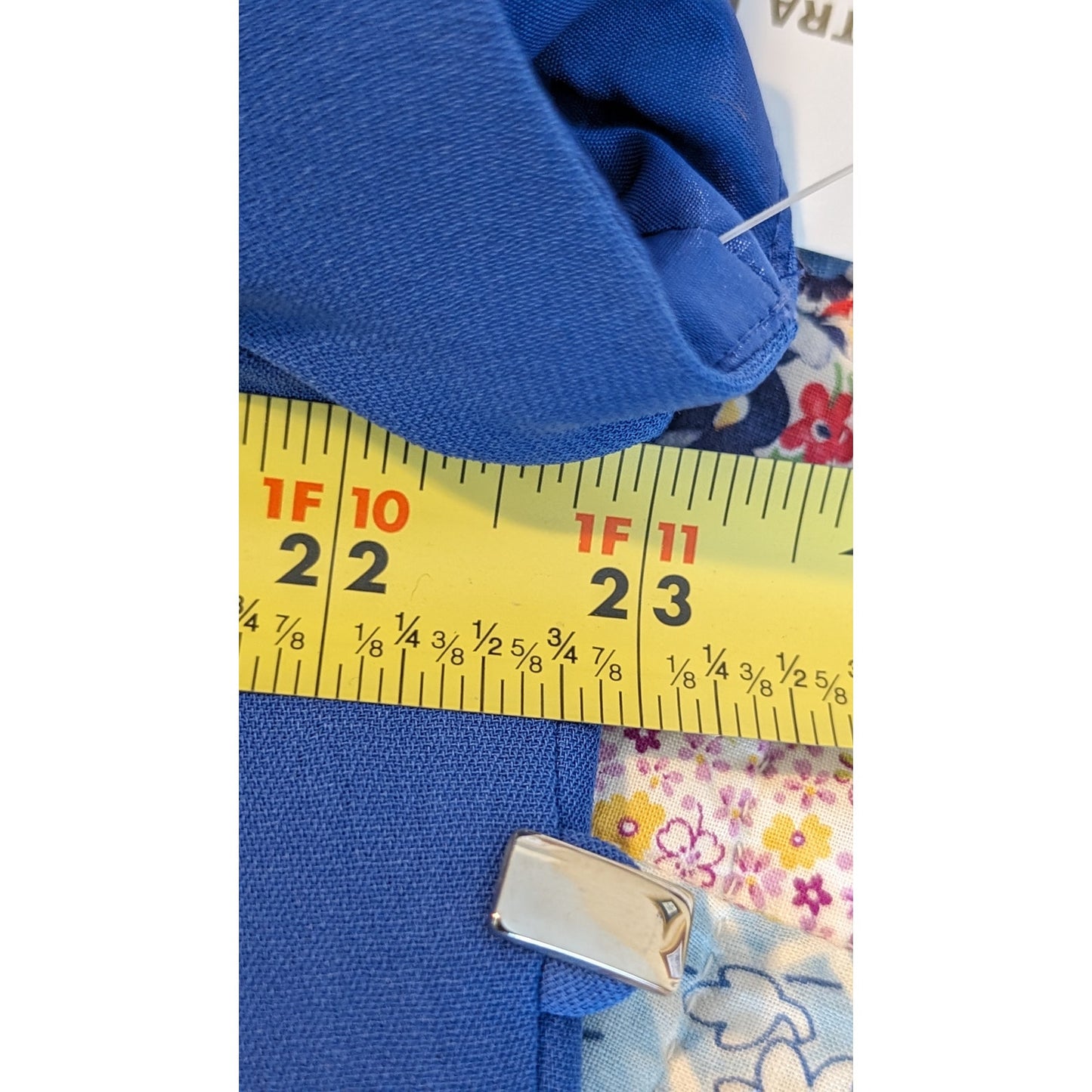Jones New York Periwinkle Short Sleeve Button Detail Up Side A-Line Dress Sz 16