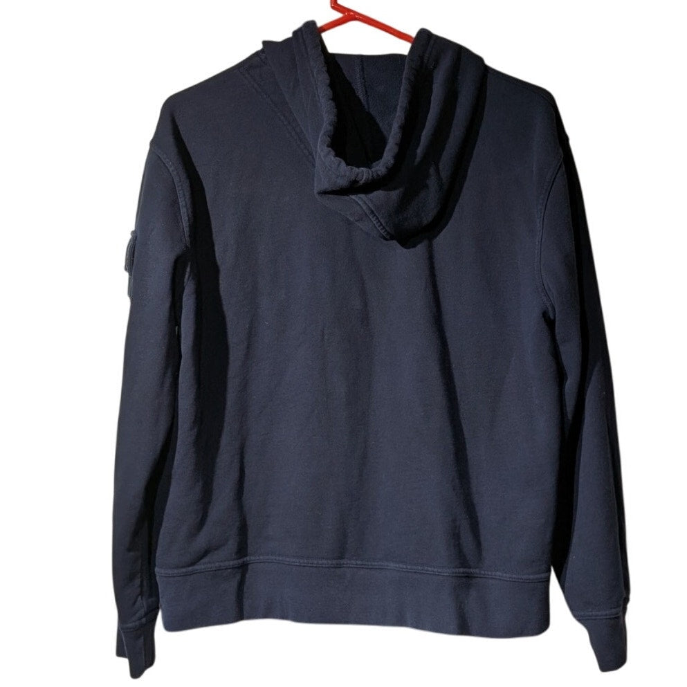 Vintage Lauren Ralph Lauren Navy Full Zip 100% Cotton Hoodie Women's Size L